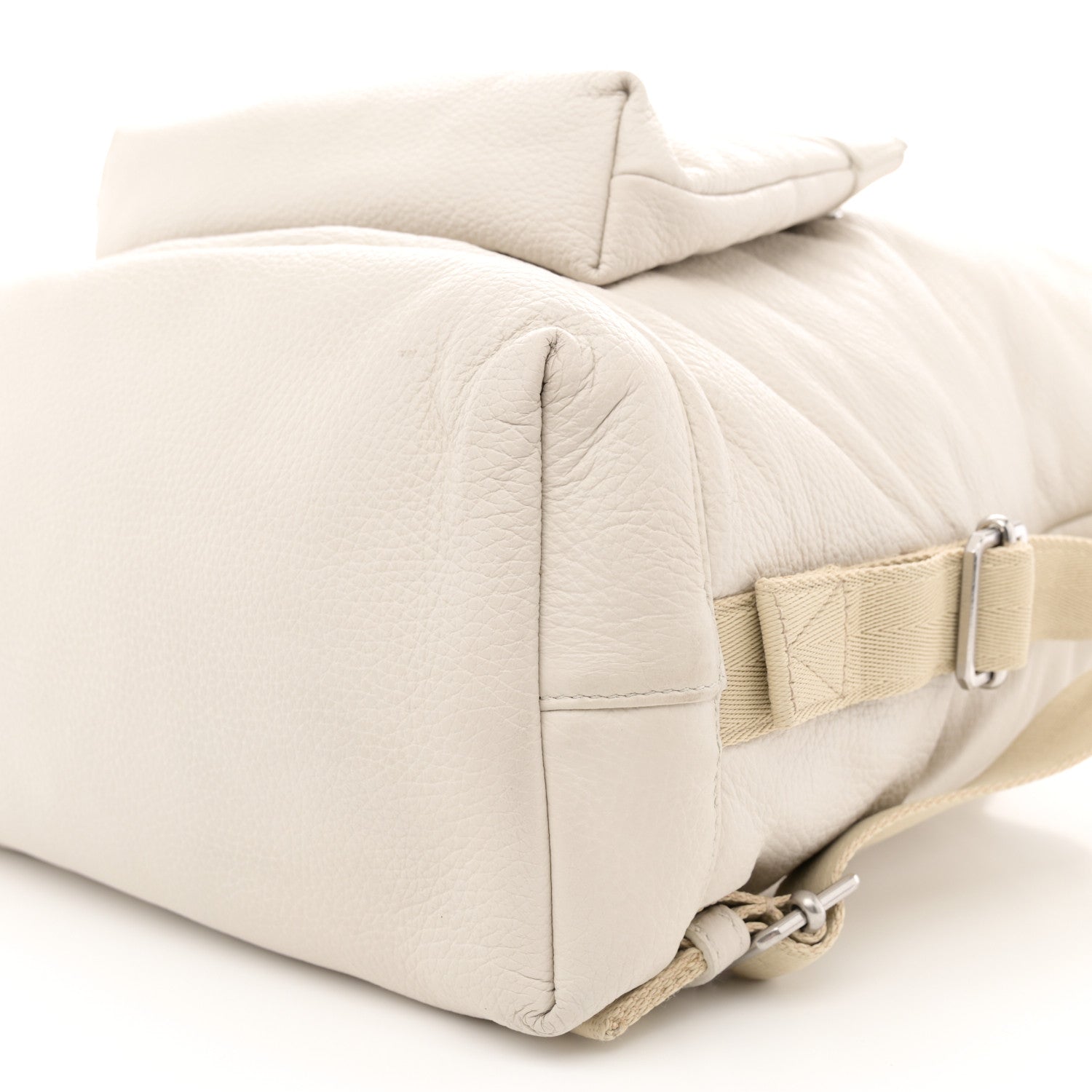 Bottega Veneta Canvas Calfskin Backpack Natural 10 of 14