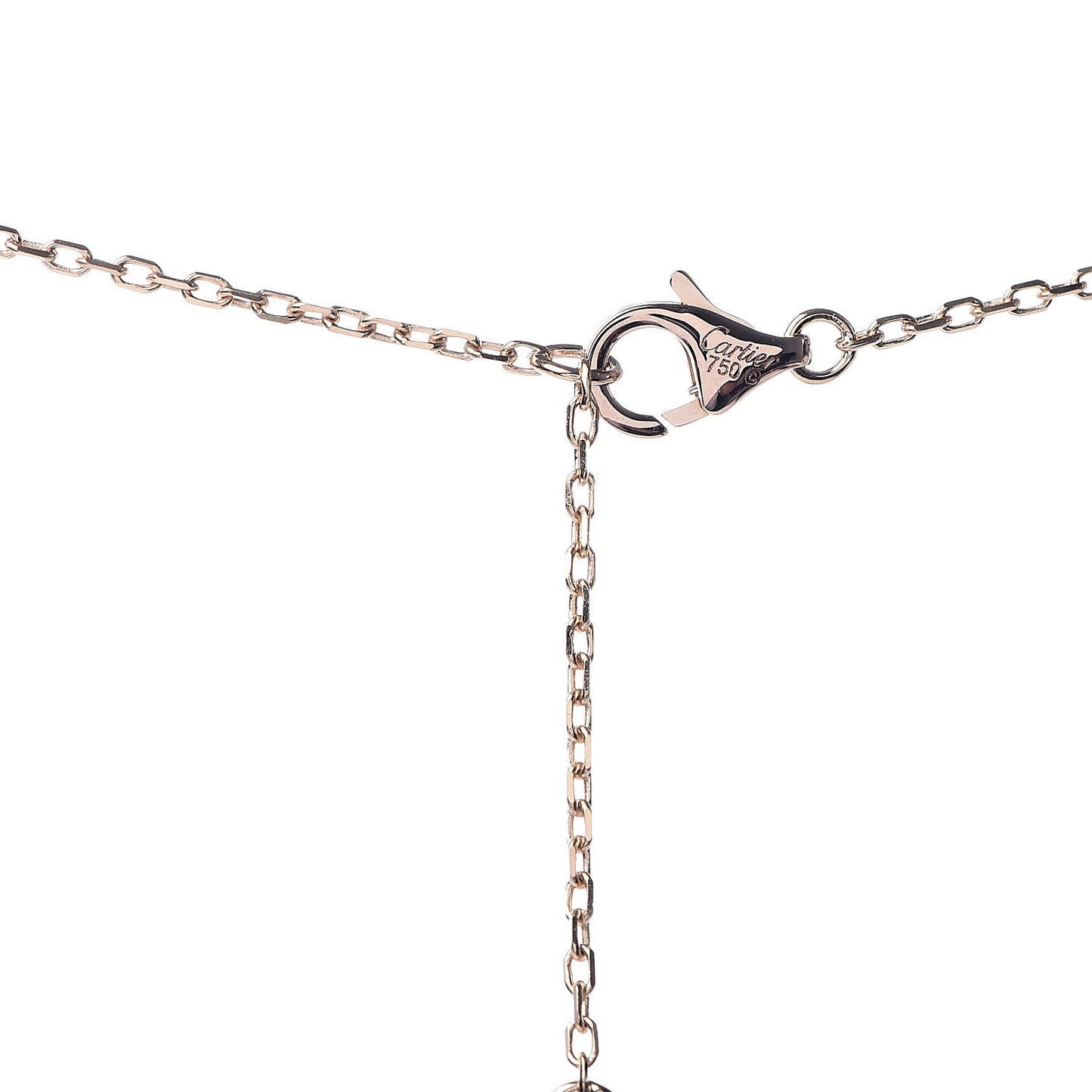 18K Pink Yellow White Gold Diamond Trinity Heart Paved Pendant Necklace