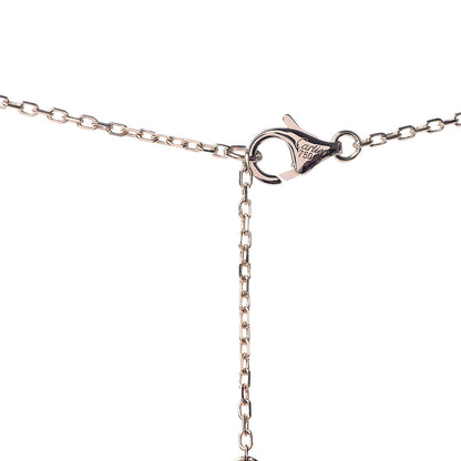 Cartier 18K Pink Yellow White Gold Diamond Trinity Heart Paved Pendant Necklace 4 of 4