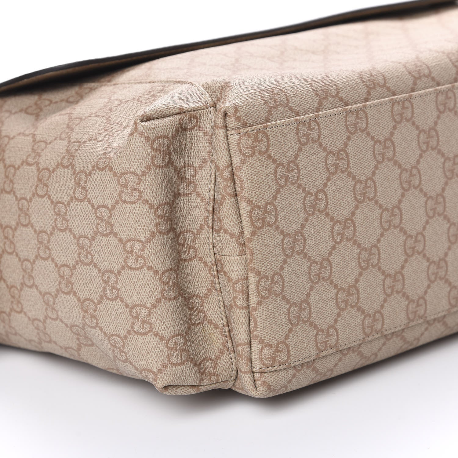 Gucci GG Supreme Monogram Messenger Diaper Bag Beige 8 of 10
