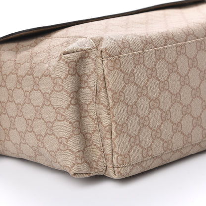 Gucci GG Supreme Monogram Messenger Diaper Bag Beige 8 of 10