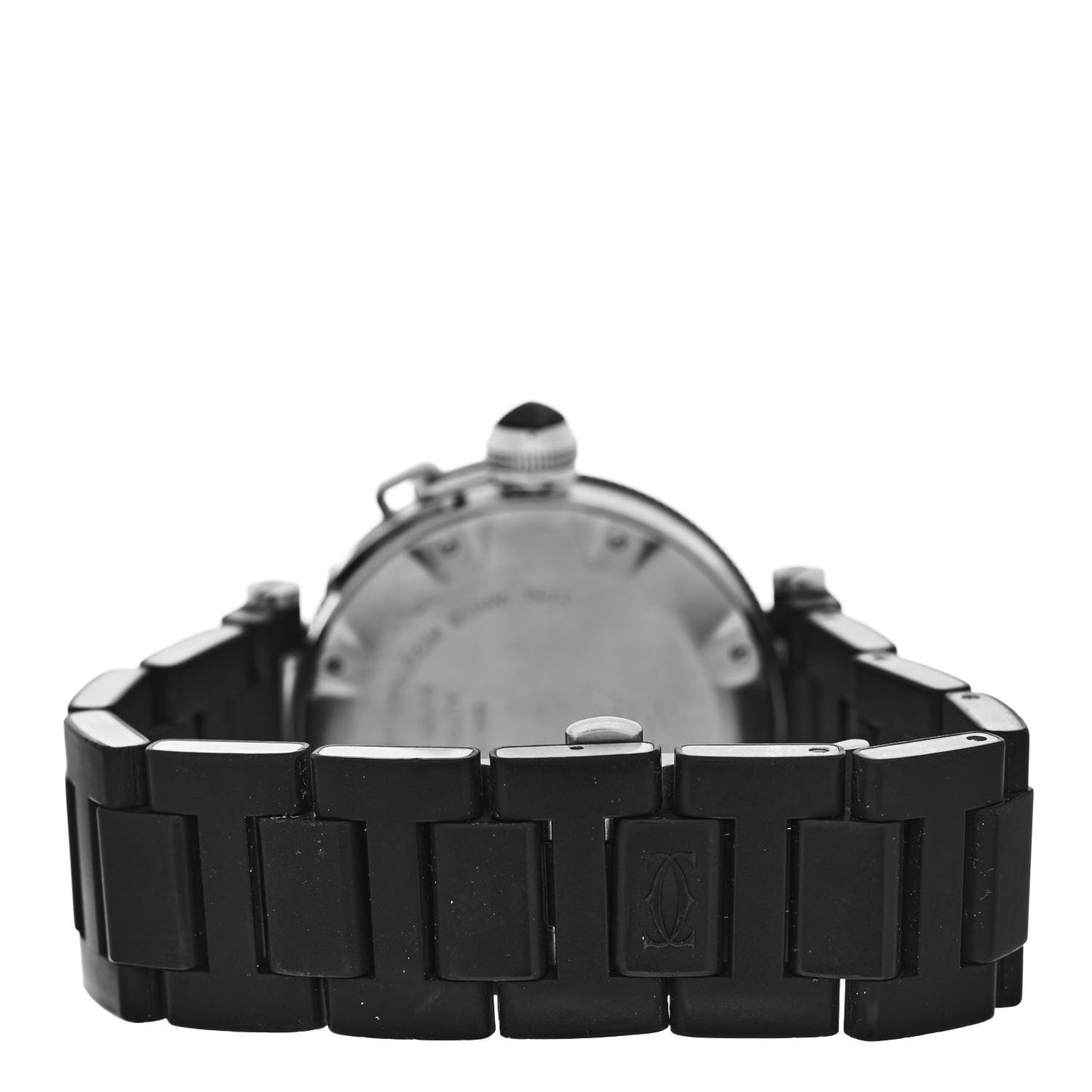 Stainless Steel Rubber 40mm Pasha C Seatimer Automatic Watch Black