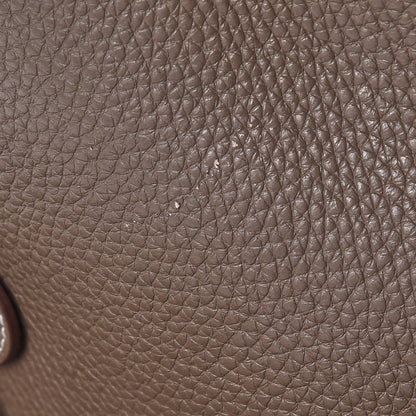 Hermes Taurillon Clemence Evelyne III GM Etoupe 10 of 10