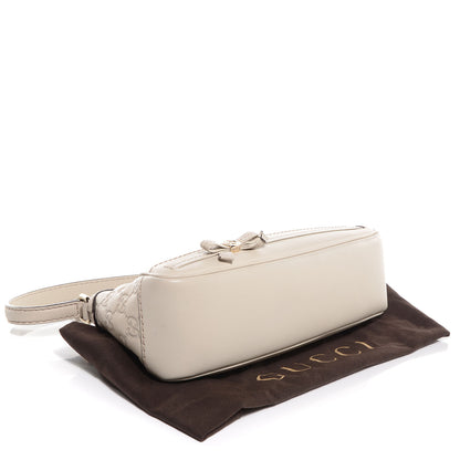 Gucci Guccissima Small Mayfair Bow Detail Shoulder Bag Off White 4 of 9