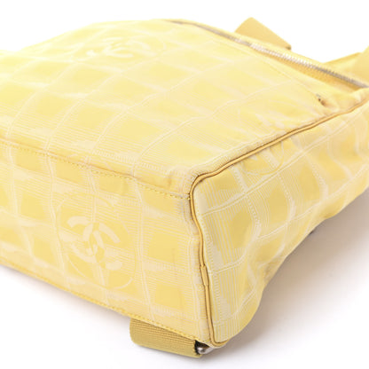 Chanel Nylon Travel Backpack Yellow 9 of 11