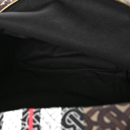 Burberry E-Canvas Monogram Stripe Backpack Bridle Brown 5 of 8