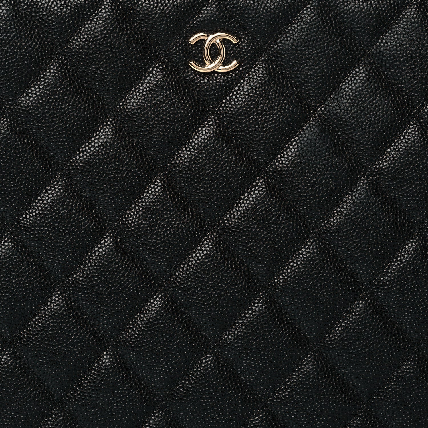 Chanel Caviar Quilted Medium Cosmetic Case Black 8 of 11