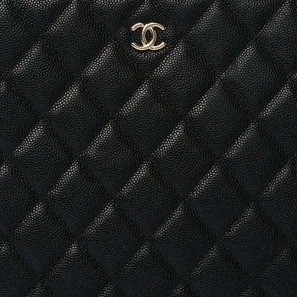 Chanel Caviar Quilted Medium Cosmetic Case Black 8 of 11