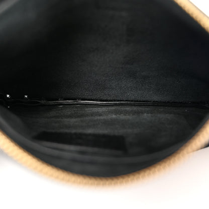 Valentino Garavani Calfskin C-Rockee Sagittarius Fringe Clutch Black 5 of 6