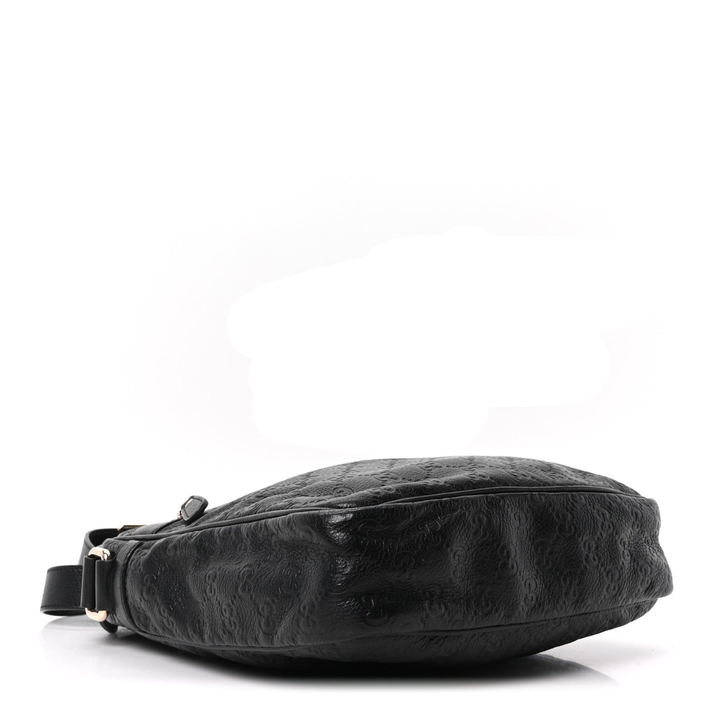 Guccissima Flat Messenger Bag Black