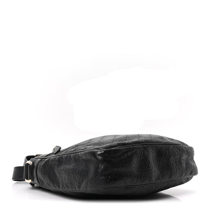 Gucci Guccissima Flat Messenger Bag Black 4 of 10