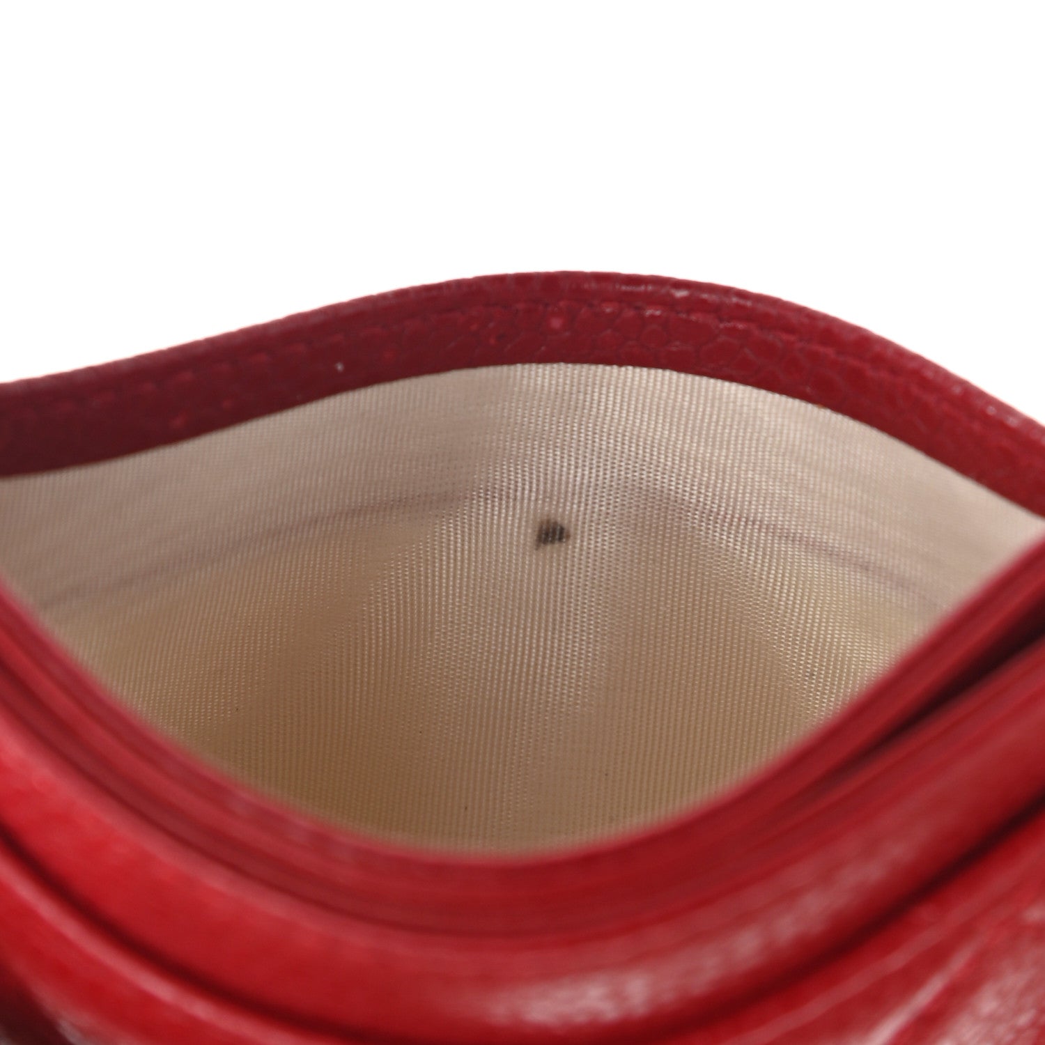 Chanel Caviar Quilted Card Holder Red 9 of 10