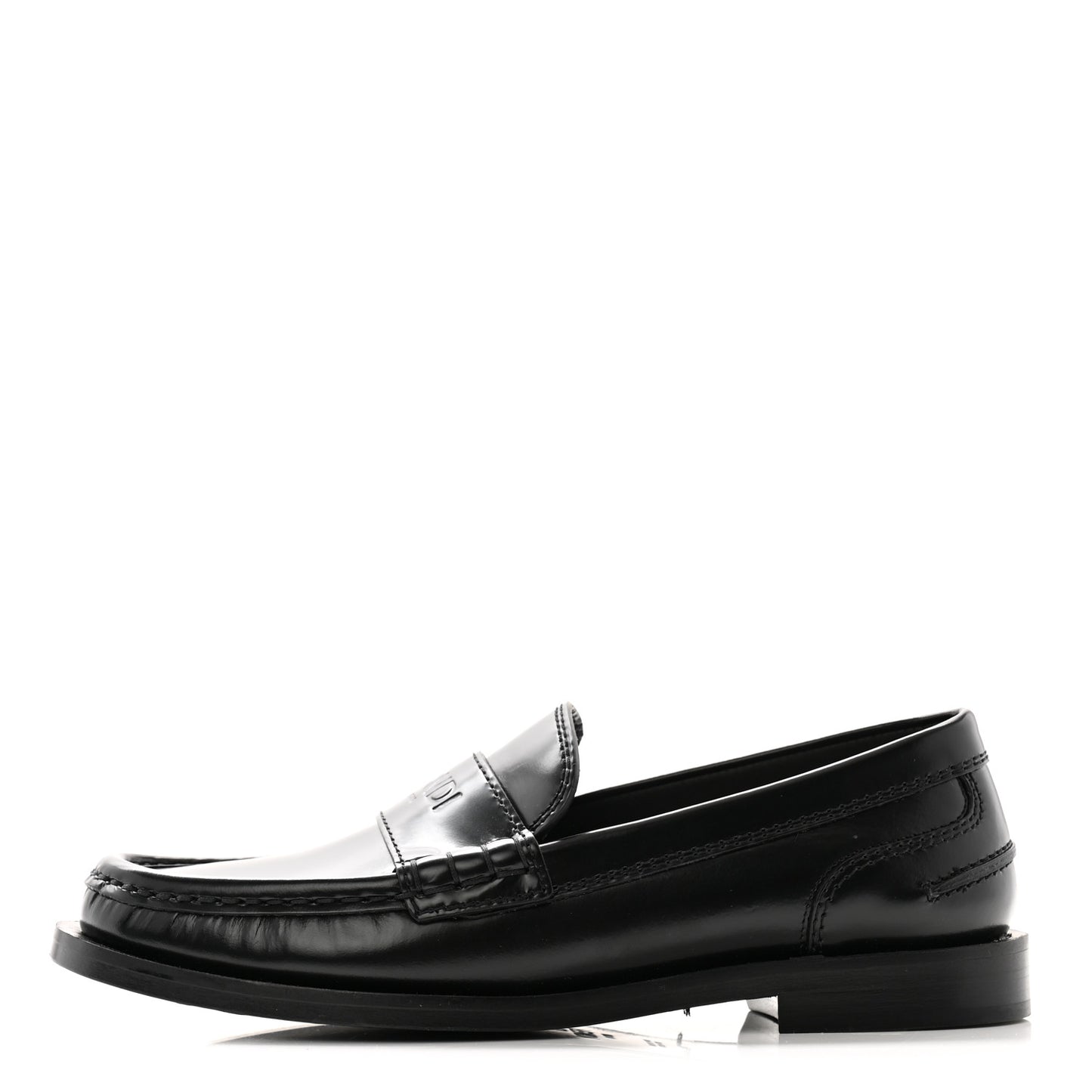 Vitello Logo Loafers 35.5 Black