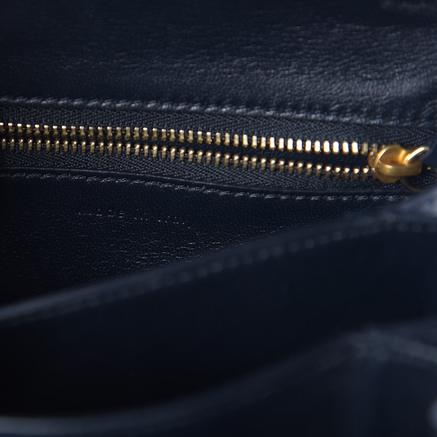 Box Calfskin Small Classic Box Flap Bag Navy Blue