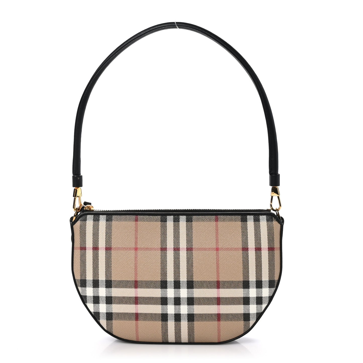 Vintage Check Calfskin Olympia Slim Pouch Archive Beige