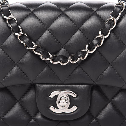 Chanel Lambskin Quilted Mini Square Flap Black 10 of 10