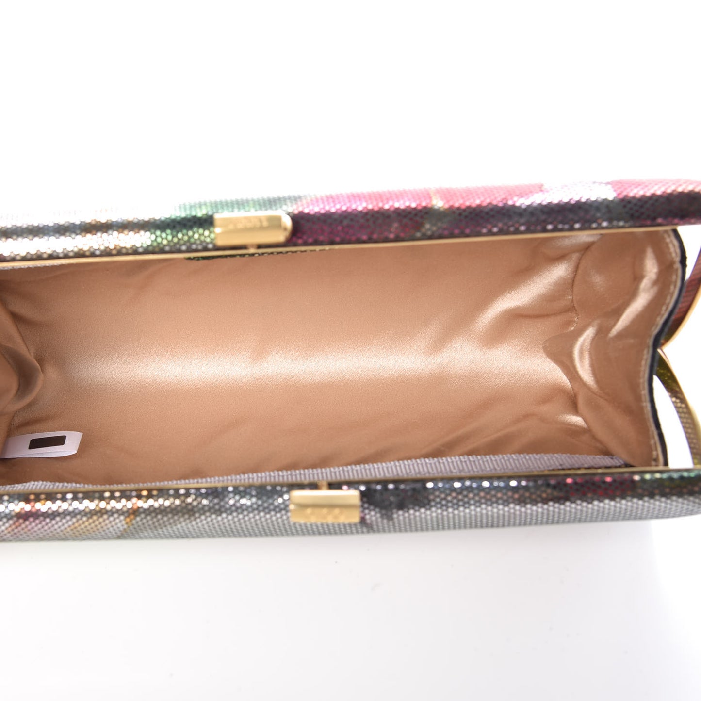 Pixelated Floral Small Evening Clutch