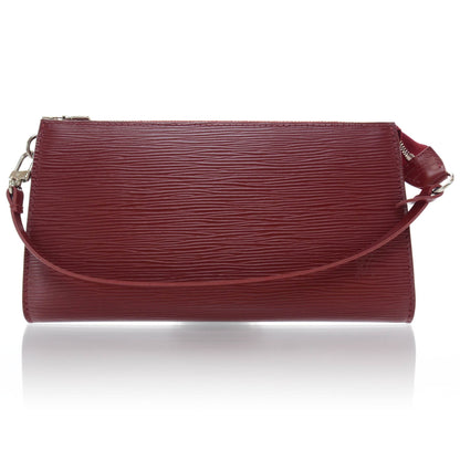 Louis Vuitton Epi Pochette Accessories 24 Red 1 of 6