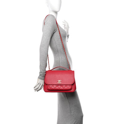 Chanel Caviar Quilted Large Business Affinity Flap Red 2 of 10