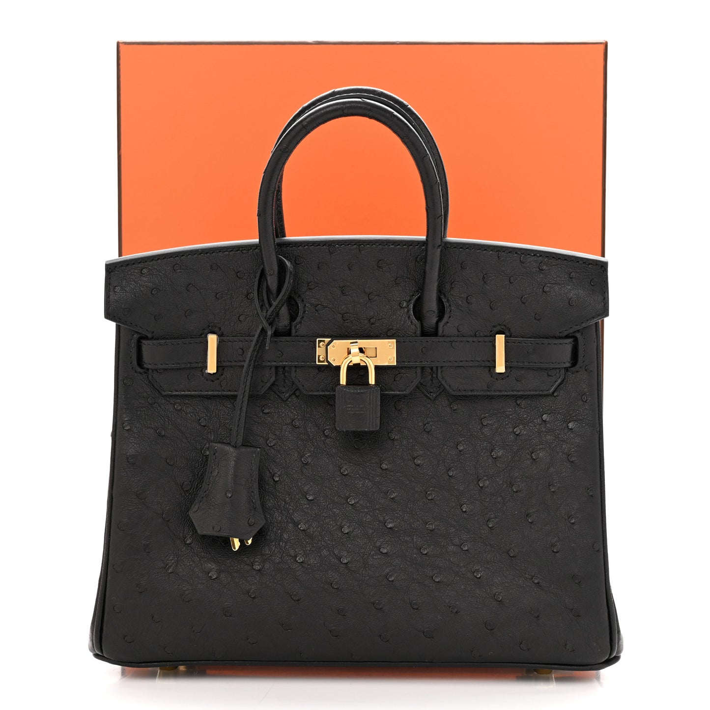Ostrich Birkin 25 Black