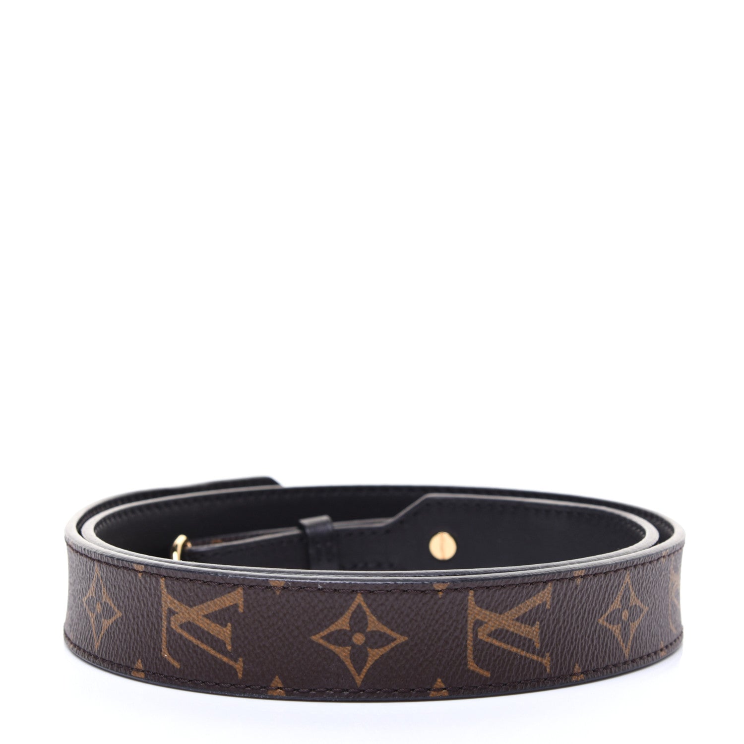 Louis Vuitton Monogram Bandouliere Shoulder Strap XL Black 2 of 8