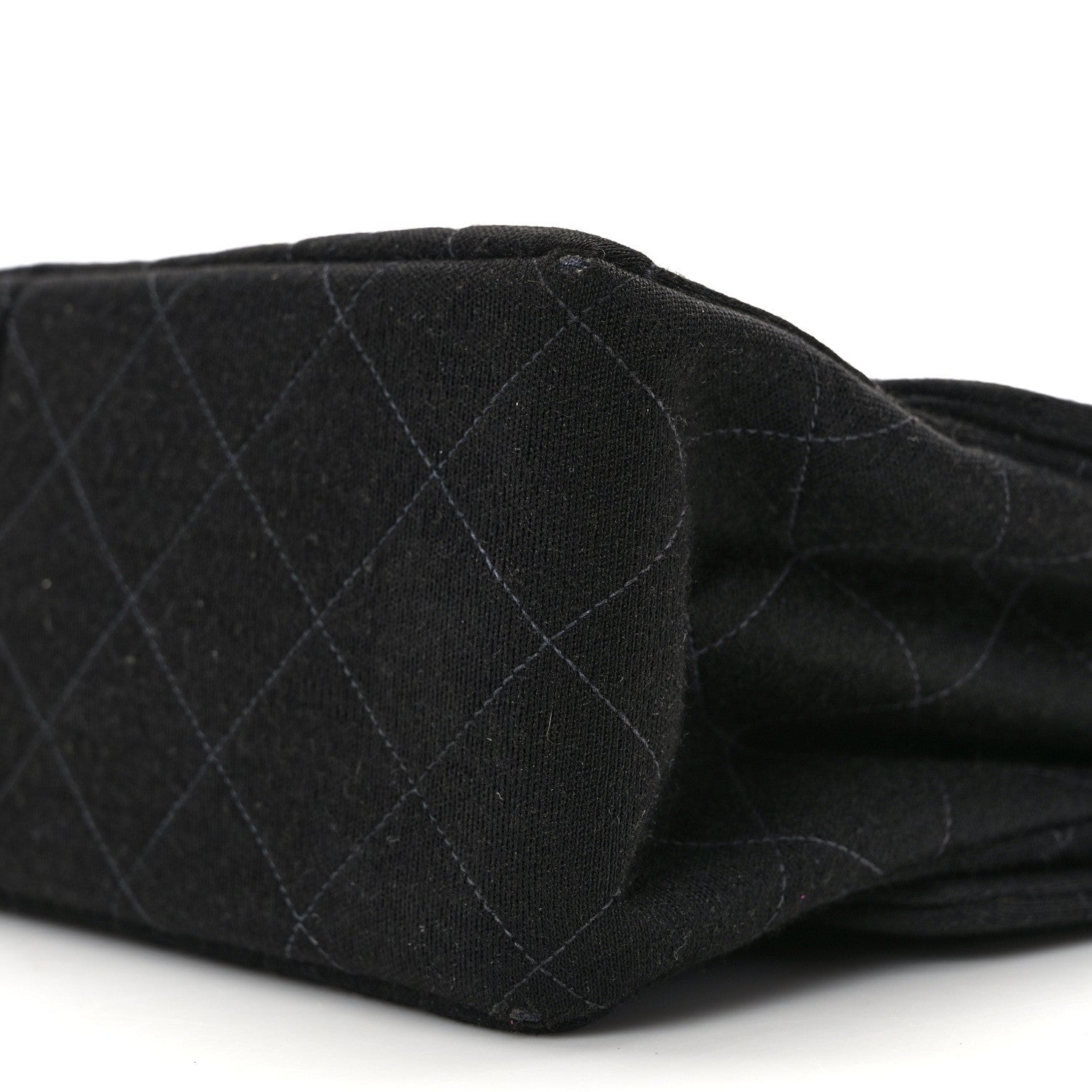 Chanel Jersey Double Sided Jumbo Flap Black 10 of 13