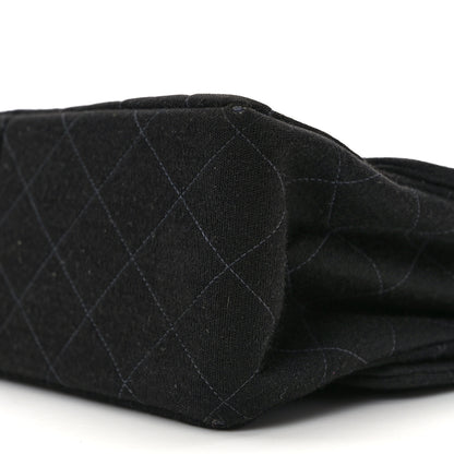 Chanel Jersey Double Sided Jumbo Flap Black 10 of 13