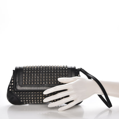 Burberry Prorsum Lambskin Studded Wristlet Clutch Black 2 of 8