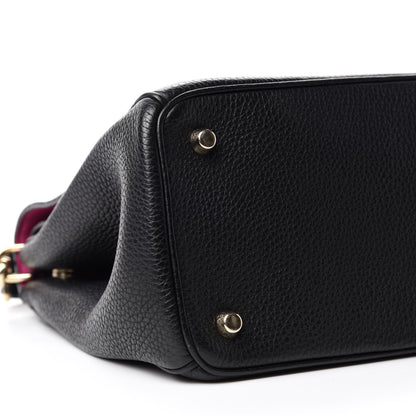 Christian Dior Bullcalf Small Be Dior Flap Black Fraise 6 of 11