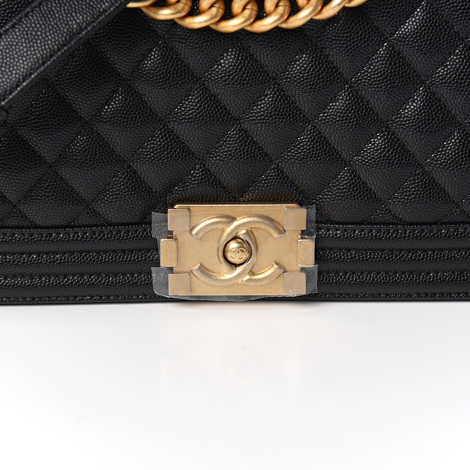 Chanel Caviar Quilted Medium Boy Flap Black 9 of 10
