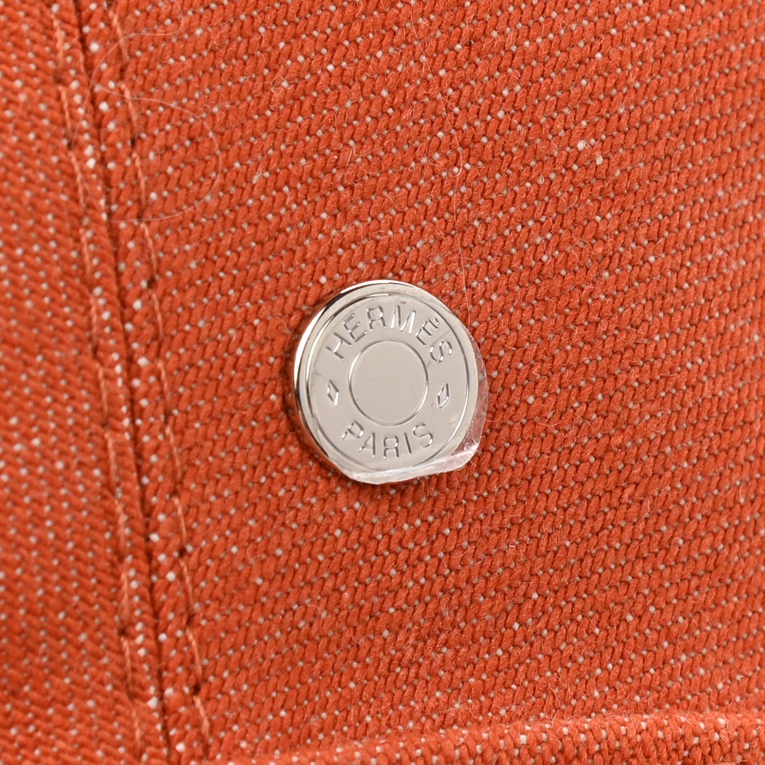 Hermes Denim Saint Honore Beret Hat 56 Orange Meranti 10 of 10