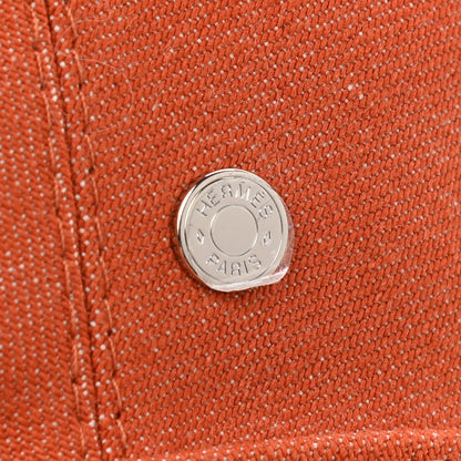 Hermes Denim Saint Honore Beret Hat 56 Orange Meranti 10 of 10
