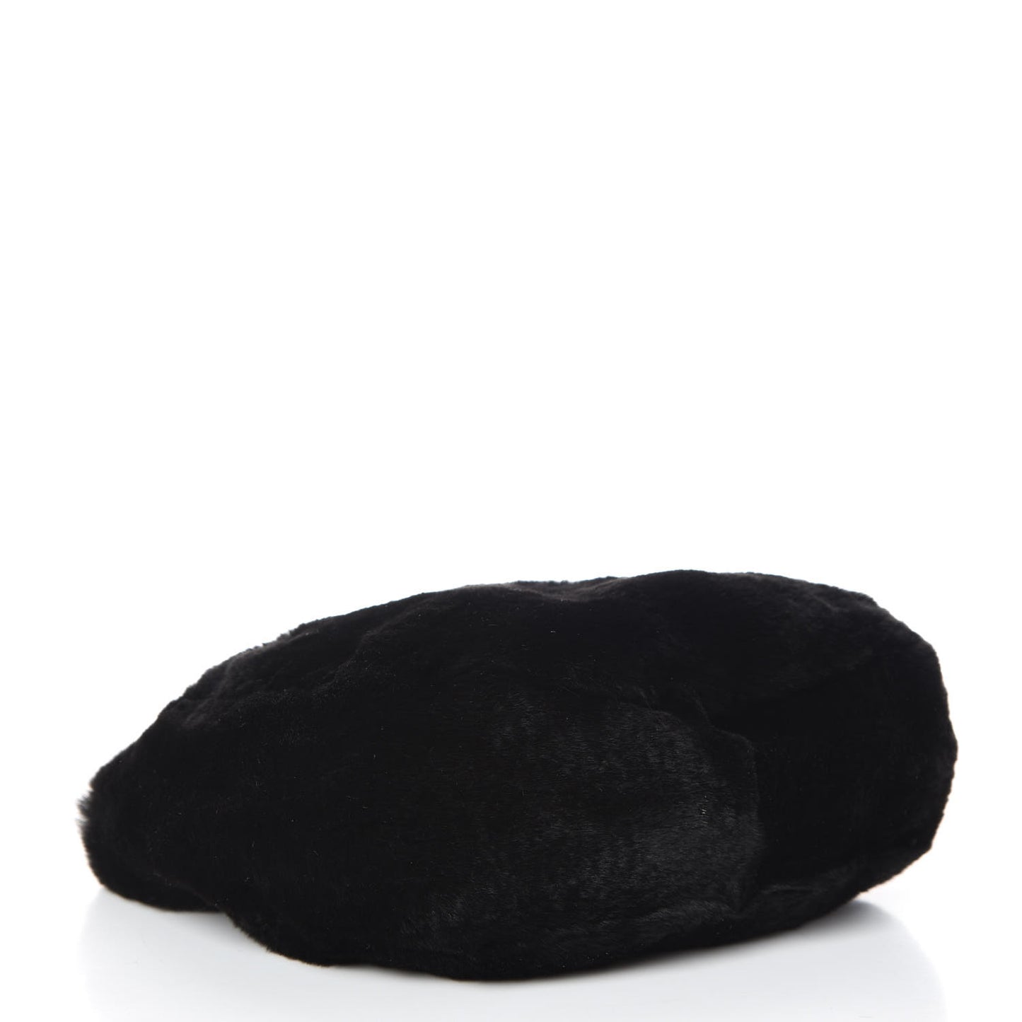 Lapin Rabbit Fur Shoulder Bag Black