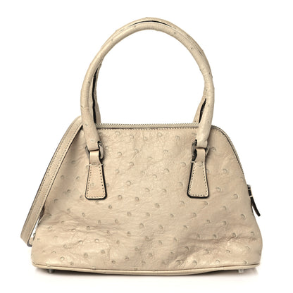 Prada Ostrich Mini Pyramid Bag 1 of 9