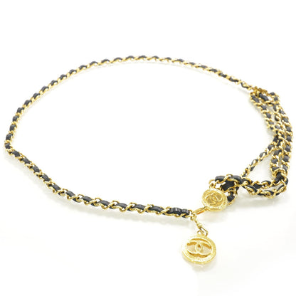 Chanel Leather Chain CC Medallion Belt 1 of 5