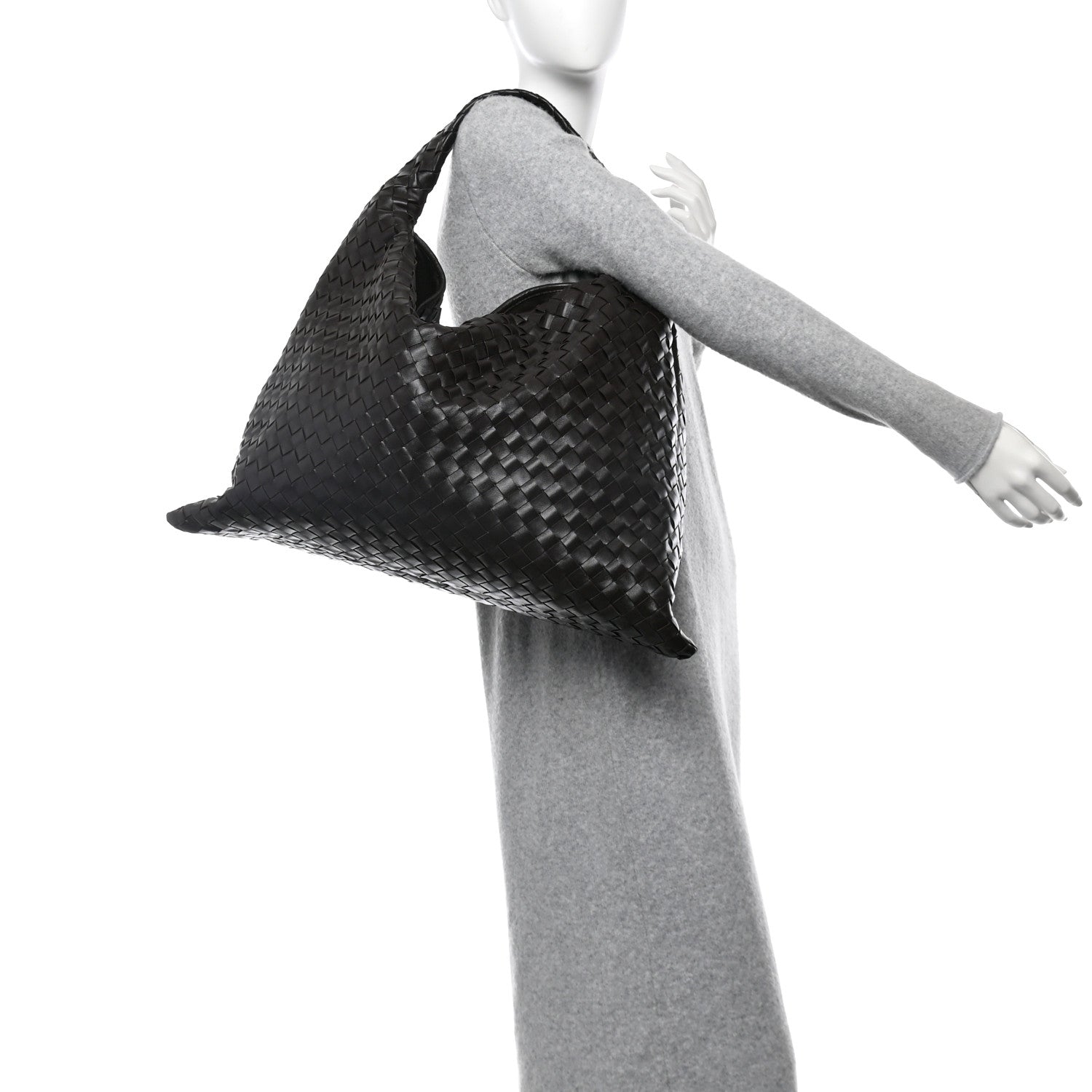 Bottega Veneta Calfskin Intrecciato Large Hop Fondant 2 of 11