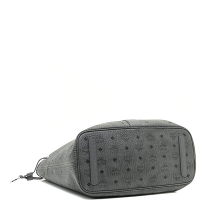 MCM Visetos Medium Liz Reversible Shopper Tote Phantom Grey 4 of 8