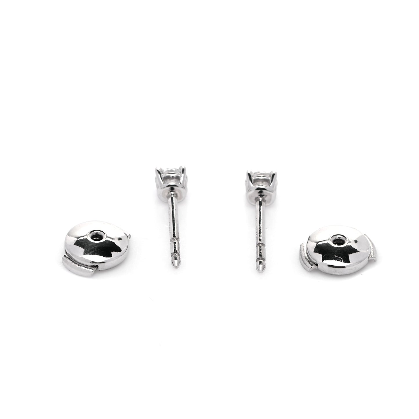 Platinum Diamond .31ctw Solitaire Earrings