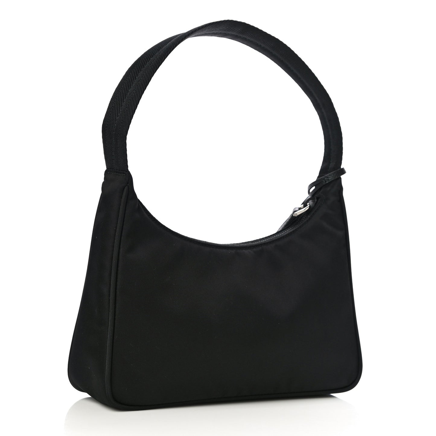 Tessuto Nylon Saffiano Lunar New Year Mini Re-Edition 2000 Bag Black Fuoco