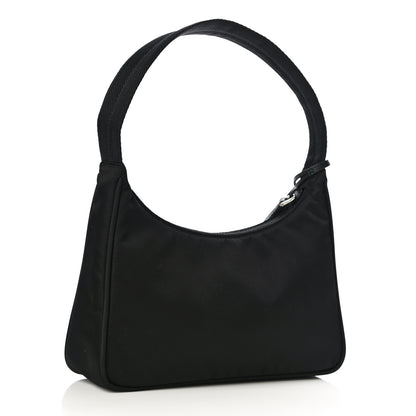 Prada Tessuto Nylon Saffiano Lunar New Year Mini Re-Edition 2000 Bag Black Fuoco 2 of 9