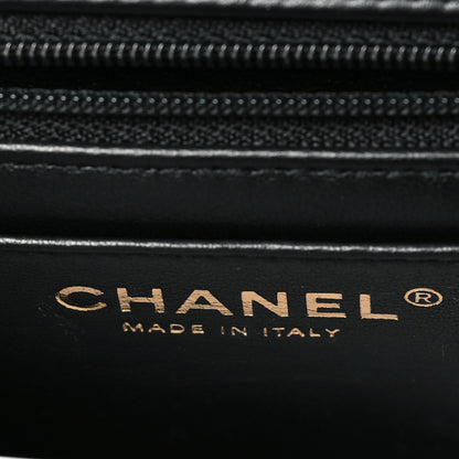 Chanel Lambskin Quilted Mini Top Handle Rectangular Flap Black 6 of 11
