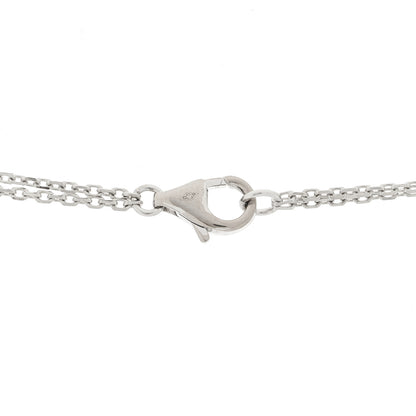 Cartier 18K White Gold 2 Diamond LOVE Necklace 5 of 6