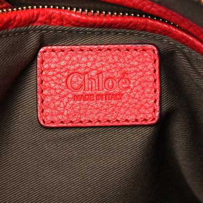 Chloe Calfskin Medium Marcie Satchel Red 6 of 9