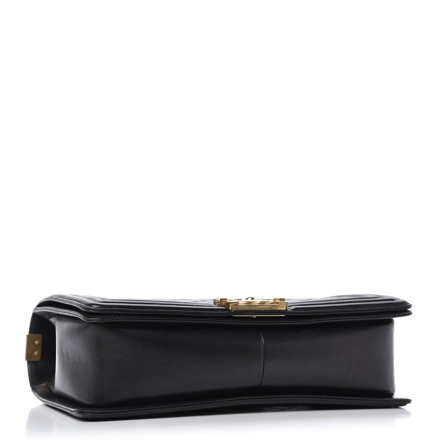 Lambskin Quilted New Medium Boy Flap Black