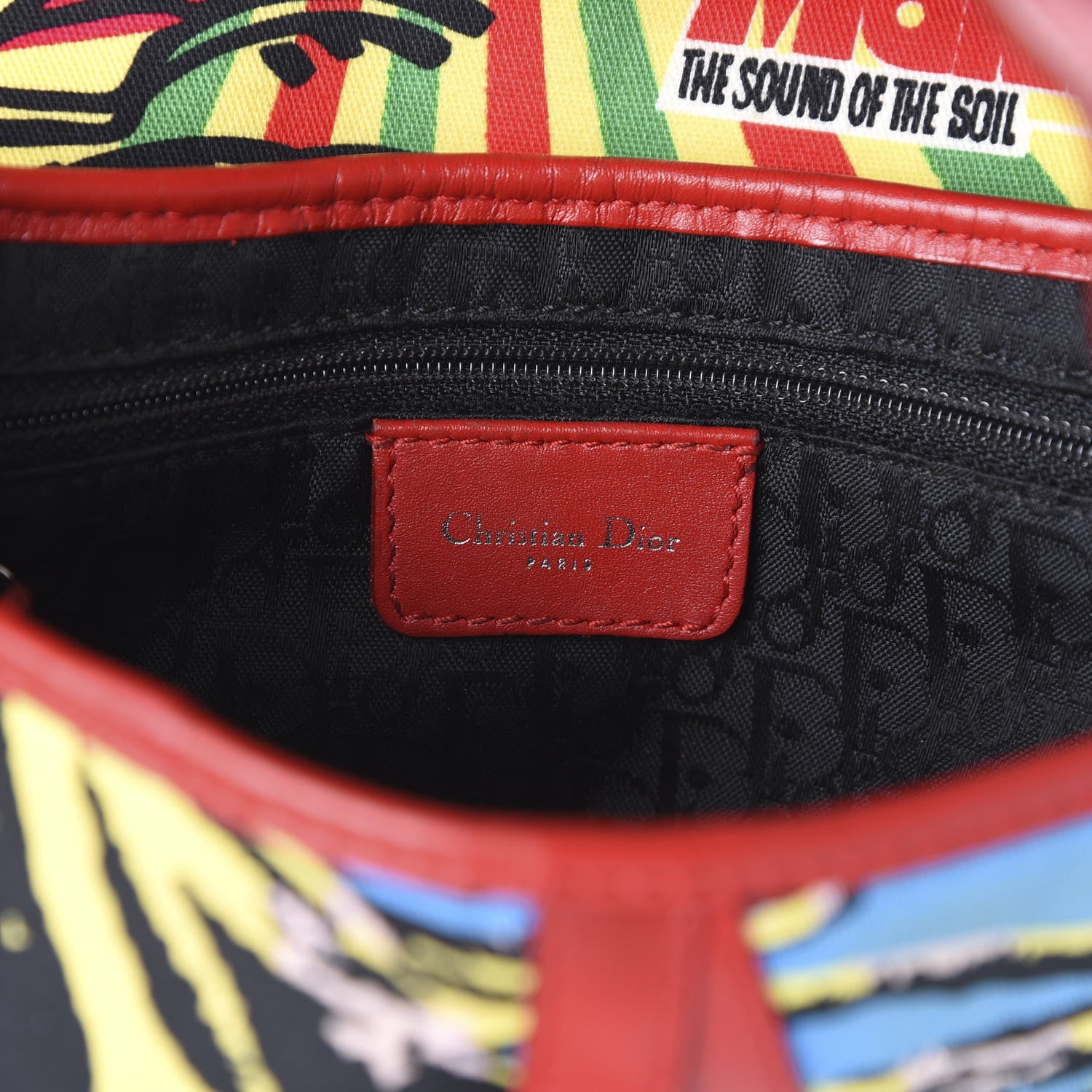 Christian Dior Canvas Bob Marley Saddle Bag Multicolor 5 of 16