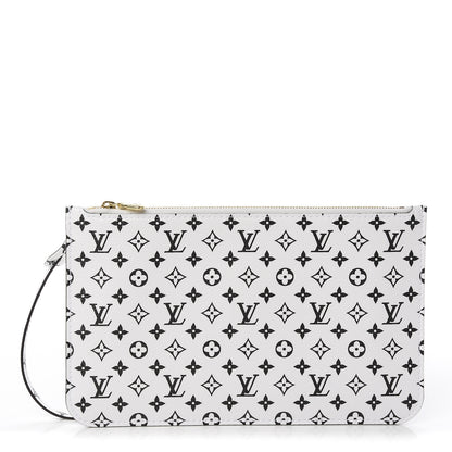 Louis Vuitton Monogram Giant Neverfull MM GM Pochette White 1 of 7