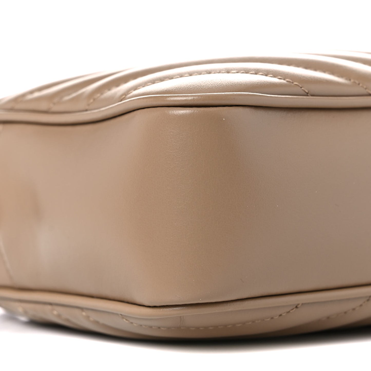 Calfskin Matelasse Monogram Lou Camera Bag Dark Latte