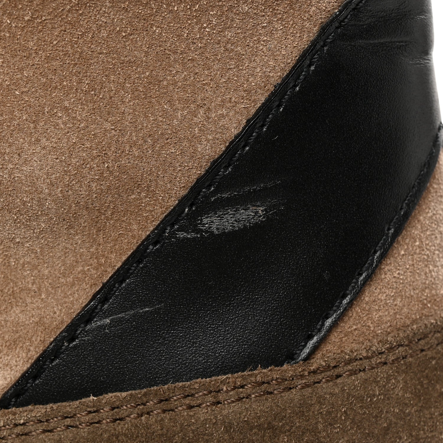 Louis Vuitton Suede Calfskin Monogram Laureate Platform Desert Boots 39.5 Taupe 15 of 16