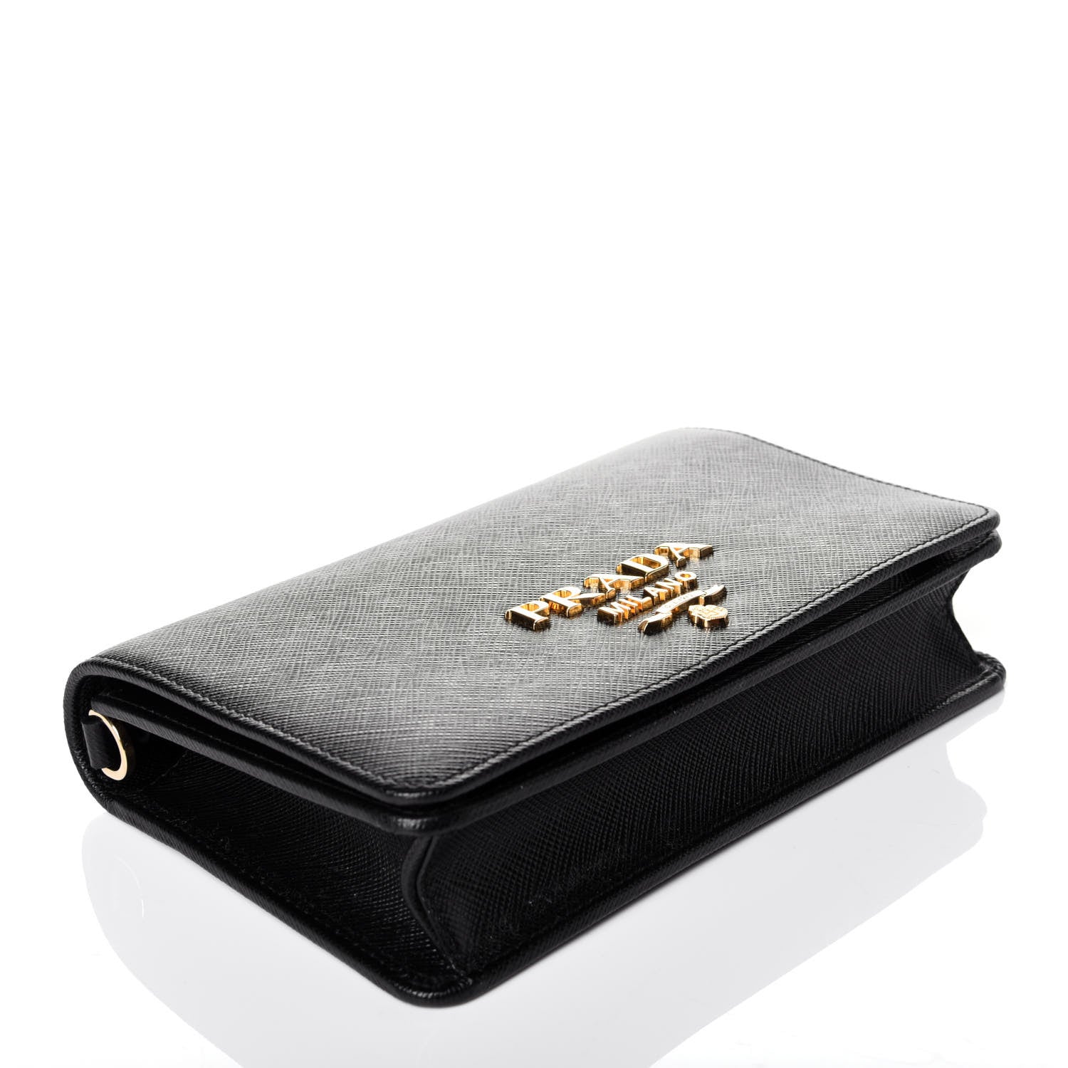 Prada Saffiano Lux Crossbody Bag Black 4 of 9