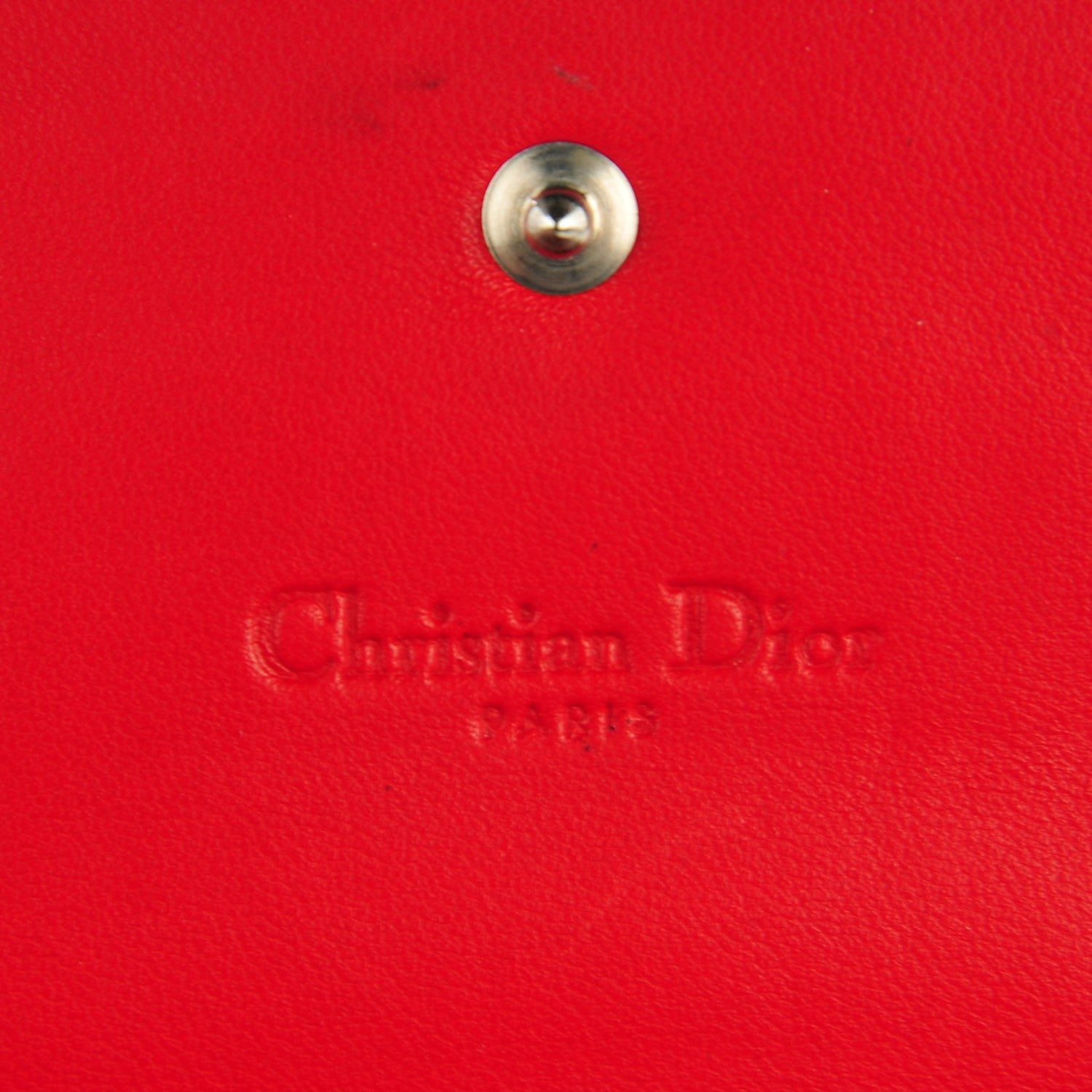 Christian Dior Patent Cannage Rendezvous Wallet Rouge 6 of 7
